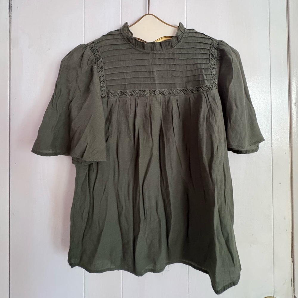 Nanette Lepore Sage Green Top